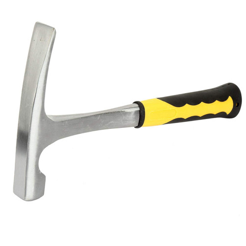 Brick Hammer, Double Head Duckbill Geological Hammer, High Carbon Steel Flat Head Geological Survey Brick Hammer with Comfortable Rubber Handle(hammer head 600g) Brick Hammer, Double Head Duckbill Geological Hammer, High Carbon Steel Flat Head Geological Survey Brick Hammer with Comfortable Rubber Handle(hammer head 600g)