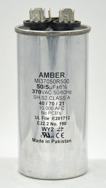 - 60+10 MFD 440 VAC - MI44100R600 - Round Dual 60 + 10 MFD 440V - Motor Run HVAC Capacitor ; Works with All Brands: Lennox; RHEEM; Trane; Carrier; GENTAQ; Titan PRO; Dayton; PROLINE