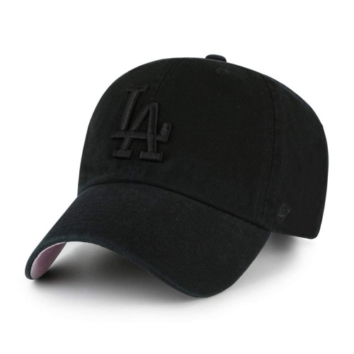 MLB New York Yankees Ball Park Clean Up Adjustable Hat, Adult One Size Fits All (Los Angeles Dodgers Black Black Pink) MLB New York Yankees Ball Park Clean Up Adjustable Hat, Adult One Size Fits All (Los Angeles Dodgers Black Black Pink)