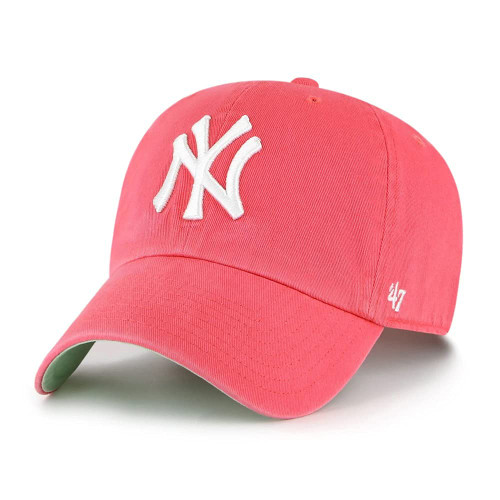 MLB New York Yankees Ball Park Clean Up Adjustable Hat, Adult One Size Fits All (New York Yankees Berry Green)