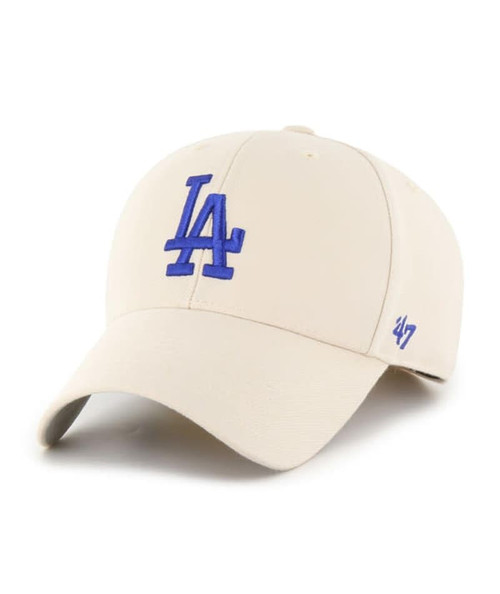 Los Angeles Dodgers Hat Mens Womens MVP Adjustable Cap, Natural White/Cream Los Angeles Dodgers Hat Mens Womens MVP Adjustable Cap, Natural White/Cream