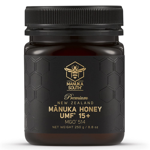 Manuka Honey New Zealand - UMF 15+ Manuka Honey (MGO 514+) - Raw, Natural, Non-GMO Manuka Honey from - 250g/8.8oz