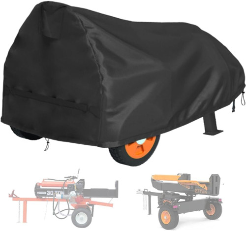 Log Splitter Cover Waterproof 600D Oxford Cloth 67 "L X 31 "W X 39 " Suitable for 15-37 ton Gas or Electric Log splitters Weather-Resistant Wood Splitter Cover