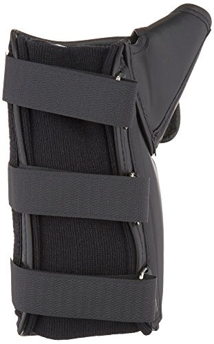 Rolyan Workhard Wrist and Thumb Spica Splint for Left Wrist, Quality Durable Leather Thumb & Wrist Support with Padded Lining & Straps for Tendonitis, Inflammation, Carpal Tunnel, Tendinitis, Large