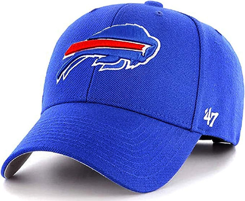 100% Authentic Exclusive Bills Buffalo 950 9FIFTY Snapback Cap Hat : One Size Fit Most ('47 MVP Curved Bill Blue Velcro Closure)