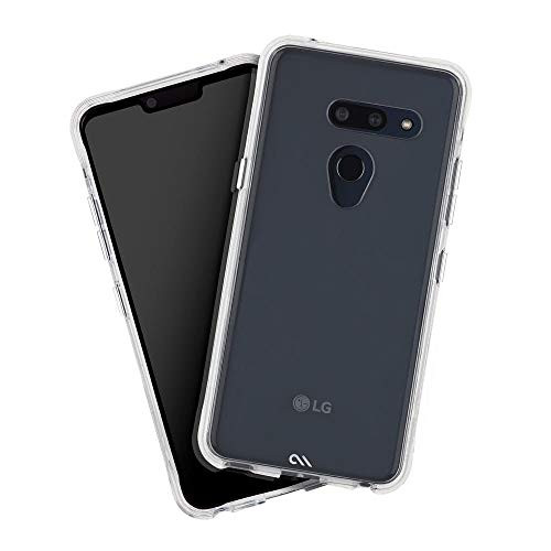 Case-Mate - LG G8 ThinQ - Protection Pack - Case + Glass Screen Protector Bundle - Tough - Clear