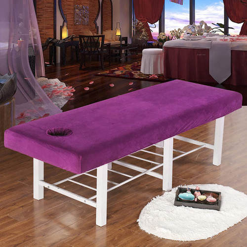 Massage Table Fitted Sheet with Face Hole, Spa Massage Sheet Cover, Elastic Beauty Bed Sheet Cover, Washable Couch Cover Sheet Fits Massage Tables (Color : D, Size : 70x190cm(28x75in))