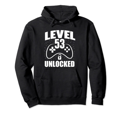 53rd Birthday Gaming Gamer 53 Years Old Bday Pullover Hoodie