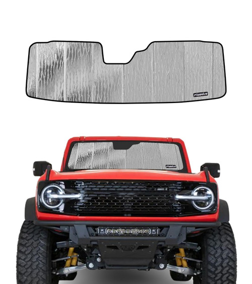 Windshield Sun Shade for 2021-2024 Ford Bronco, Custom Fit Front Window Sunshade - AstraGuard Windshield Sun Shade for 2021-2024 Ford Bronco, Custom Fit Front Window Sunshade - AstraGuard