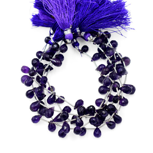 Natural Stone Amethyst Faceted Beads February Birthstone Beads DIY Necklace Making Loose Gemstone Beads for Jewelry Making 8 Inch Strand (7x11 mm) Natural Stone Amethyst Faceted Beads February Birthstone Beads DIY Necklace Making Loose Gemstone Beads for Jewelry Making 8 Inch Strand (7x11 mm)