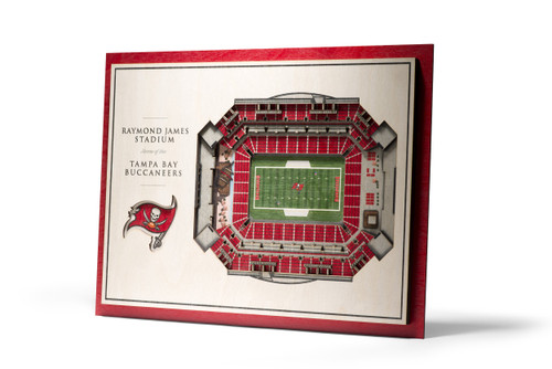 NFL 5-Layer 17 x 13 StadiumViews 3D Wall Art, One Size, Tampa Bay Buccaneers