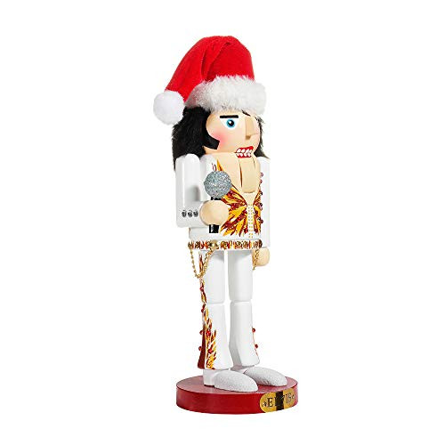 Kurt Adler Kurt S. Adler 11-Inch Elvis in Flame Suit Nutcracker, Multi