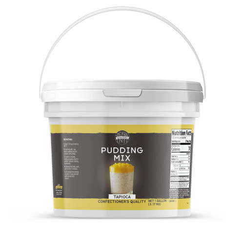 Birch & Meadow 1 Gallon Bucket of Tapioca Pudding Mix, Snack, Filling, Dessert (112 Ounce)