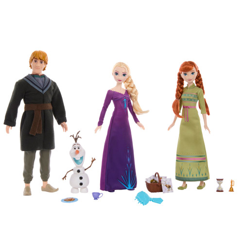 Disney Frozen 3-Doll Charades Set with Anna, Elsa & Kristoff Fashion Dolls, Mix & Match Olaf Figure & 12 Accessories Disney Frozen 3-Doll Charades Set with Anna, Elsa & Kristoff Fashion Dolls, Mix & Match Olaf Figure & 12 Accessories