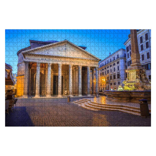 Pantheon at Sunrise Rome Italy Europe Rome Ancient Temple of All The 1000 Piece Wooden Jigsaw Puzzle DIY Children Educational Puzzles Adult Decompression Gift Creative Games Toys Puzzles Home Decor