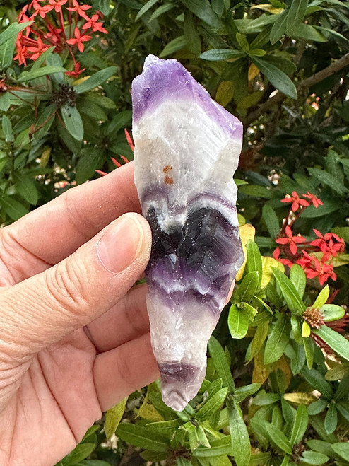 Wholesale Chevron Amethyst Points, 2-3" Natural Chevron Amethyst Points, Raw Chevron Amethyst Points Healing Crystals (Chevron Amethyst Points, 20 Points)