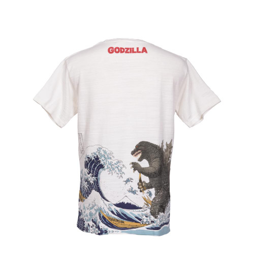 T-Shirt Thirty-six Views of Mt. Fuji Hokusai White Large