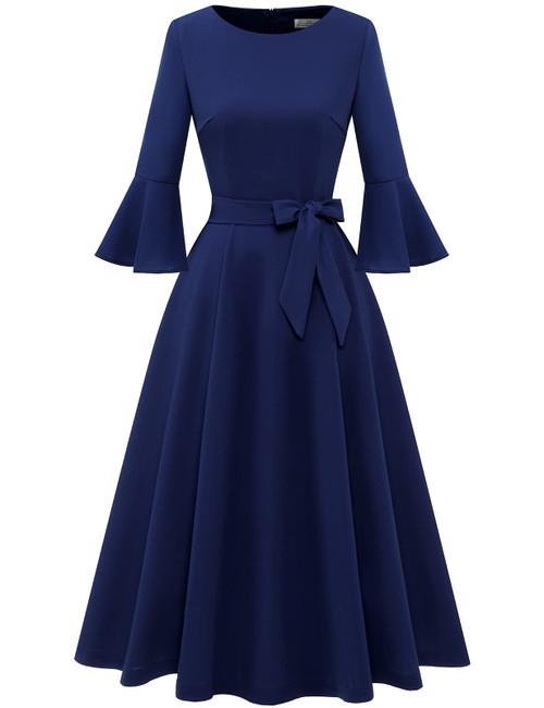 Navy Blue Dress for Women Wedding Guest Dresses for Women with Long Sleeve Homecoming Formal Dresses for Women Evening Party Navy M Navy Blue Dress for Women Wedding Guest Dresses for Women with Long Sleeve Homecoming Formal Dresses for Women Evening Party Navy M