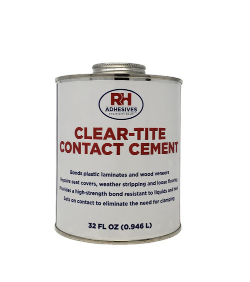Clear-Tite Contact Cement, 32 oz. can -