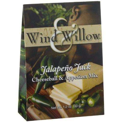Wind and Willow Jalapeno Jack Cheeseball & Appetizer Mix - 1.2 Ounce (4 Pack) by