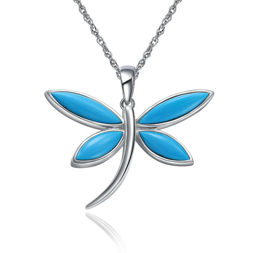 Turquoise Dragonfly Necklace 925 Sterling Silver Large Statement Dragonfly Dangle Pendant Jewelry Gifts for Women Girls Turquoise Dragonfly Necklace 925 Sterling Silver Large Statement Dragonfly Dangle Pendant Jewelry Gifts for Women Girls