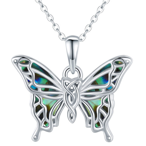 Butterfly Necklaces for Women 925 Sterling Silver Butterfly Jewelry Mother's Day Gifts Abalone Shell Pendant Butterfly Necklace Gifts for Girls Butterfly Necklaces for Women 925 Sterling Silver Butterfly Jewelry Mother's Day Gifts Abalone Shell Pendant Butterfly Necklace Gifts for Girls