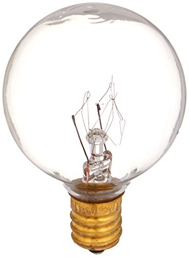 Bulbrite 861238 15 W Dimmable G12 Shape Incandescent Bulb (E12) Base with Candelabra Screw, 50 Pack, Clear