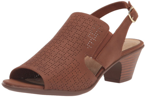 Women's Zelma Heeled Sandal, Tan, 6 Narrow