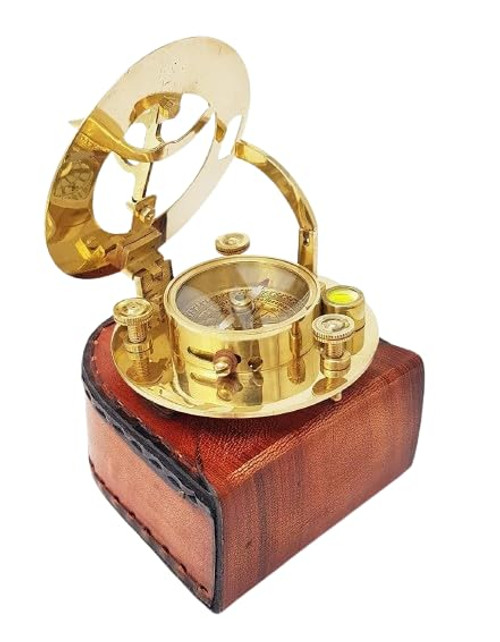 Vintage Style Maritime Antique Sundial Compass Brass Nautical Vintage Style Maritime Antique Sundial Compass Brass Nautical