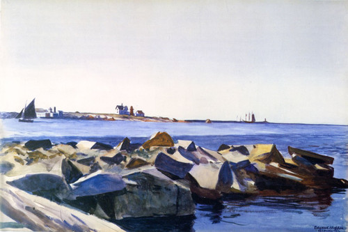 Gloucester Harbor- Ed Hopper - Canvas OR FINE Print Wall Art