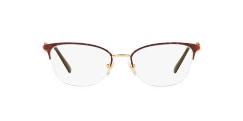 Women's VO4095B Rectangular Prescription Eyeglass Frames, Top Havana/Gold/Demo Lens, 53 mm