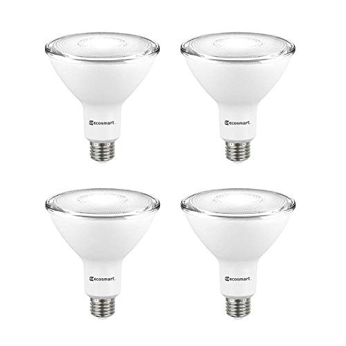 EcoSmart 90-Watt Equivalent PAR38 Dimmable Energy Star LED Flood Light Bulb Daylight (4-Pack)