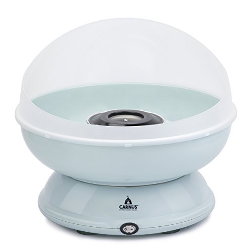 Carnus Brand Electric Cotton Candy Maker | Features Blue Cotton Candy Machine with 8 Striped Cotton Candy Cones, & a Floss Sugar Scoop | Fun Kitchen Appliance | For Home Use | Best Cotton Candy Maker