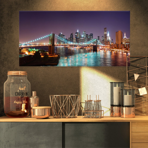PT8640-32-16 Hudson River Panoramic View-Landscape Photo Canvas Print-32x16, 32x16 PT8640-32-16 Hudson River Panoramic View-Landscape Photo Canvas Print-32x16, 32x16
