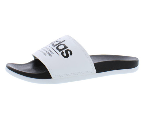 Adilette Comfort Mens Shoes Size 6, Color: White/Black