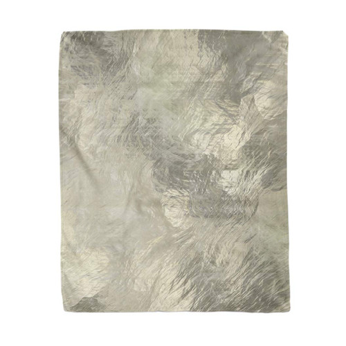 60x80 Inches Flannel Throw Blanket Gray Crystal Rough Glass Abstract Yellow Chiseled Closeup Crumpled Home Decorative Warm Cozy Soft Blanket for Couch Sofa Bed