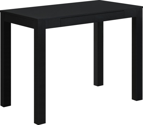 Parsons Computer Desk with Drawer, Black