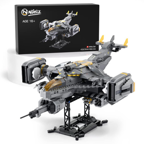 Titan Attack Aircraft, Military Attack Shuttle Building Block Set, Strike Aircraft Model Toy for Adult Gift Giving (906 Pieces) Titan Attack Aircraft, Military Attack Shuttle Building Block Set, Strike Aircraft Model Toy for Adult Gift Giving (906 Pieces)