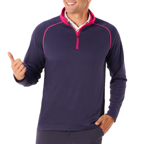 Purple and Pink Golf Pullovers for Men, Mens Golf Pullover 1/4 Zip, Men's Golf Pullover, Golf Quarter Zip Pullover Men