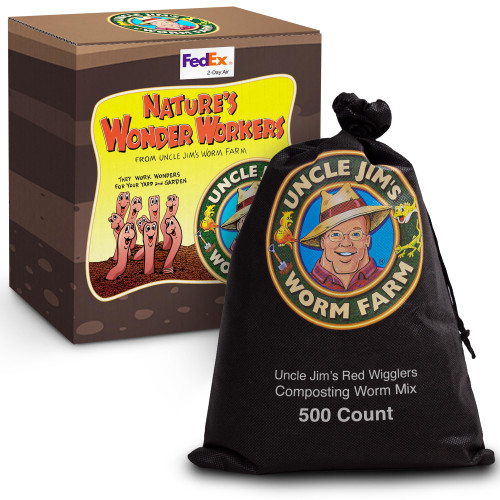 Red Wiggler Composting Worms Mix for Garden Soil or Fishing | Starter Pack of Compost Worms Improves Soil Structure and Quality for Healthier Gardens (500 Count) Red Wiggler Composting Worms Mix for Garden Soil or Fishing | Starter Pack of Compost Worms Improves Soil Structure and Quality for Healthier Gardens (500 Count)