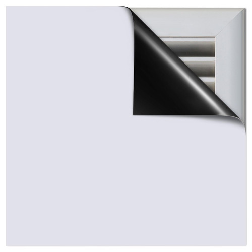 4 Pcs Square Magnetic Vent Covers Thick Magnet Floor Vent Covers Air Vent Blocker for Wall, RV, Home, HVAC, Furnace, Ceiling Air Vent and Register, Vent Not Included, White (12" X 12")