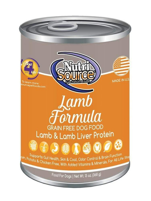 Grain-Free Canned Lamb Dog Food, 13 Ounce, Case Of 12