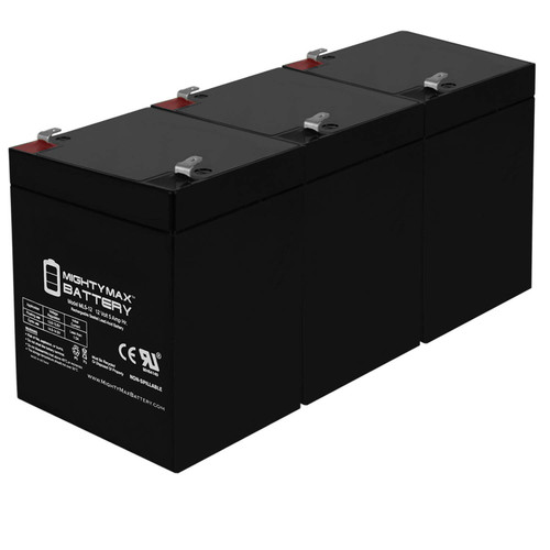 12V 5AH SLA Replacement Battery for Razor E100 Pink 13111261-3 Pack