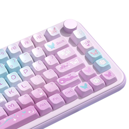 Purple Butterfly Theme keycap 158 Keys PBT keycap MDA Custom keycap Set Suitable for 61/87/104/108 Cherry MX Switch and Other Mechanical Keyboards Purple Butterfly Theme keycap 158 Keys PBT keycap MDA Custom keycap Set Suitable for 61/87/104/108 Cherry MX Switch and Other Mechanical Keyboards