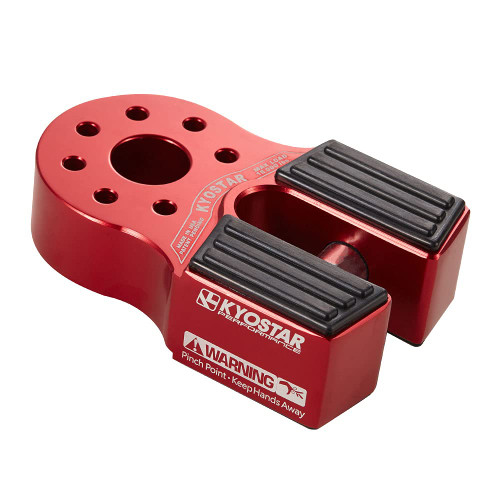Aluminum Flatlink Winch Shackle Mount Assembly for Tow Haul Truck, ATV UTV Winch Lines Winch Hook Red 6042