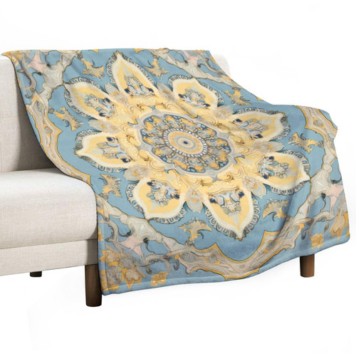 Blanket Light Yellow Dusty Blue Throw Blanket Western Geometric Super Soft Flannel Throw Blanket Throw Size Warm Plush Blankets for All Season for Adults 60"x80" Blanket Light Yellow Dusty Blue Throw Blanket Western Geometric Super Soft Flannel Throw Blanket Throw Size Warm Plush Blankets for All Season for Adults 60"x80"