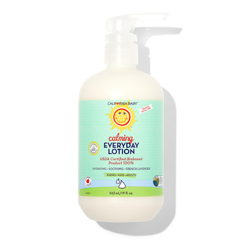Calming Lotion | 100% Plant-Based | Soothing Baby Lotion for Sensitive Skin | Lavender Kids Lotion | Allergy Friendly | Organic Calendula + Aloe Vera | 562 mL / 19 fl. oz.