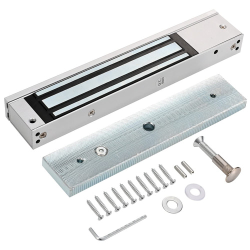 Electric Magnetic Door Lock 280KG / 600LBS Holding Force 12V NC Mode Single Door Electric Magnetic Access Control Lock for Metal Door/Fire Proof Door/Wooden Door/Glass Door etc.