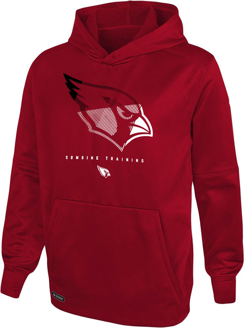 NFL Youth 8-20 Touchdown Team Color Performance Primary Logo Pullover Hoodie (10-12, Arizona Cardinals)