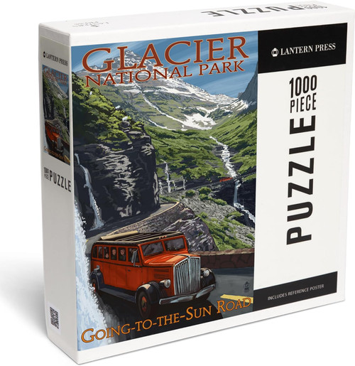 1000 Piece Jigsaw Puzzle, Glacier National Park, Montana, Going-to-The-Sun Road